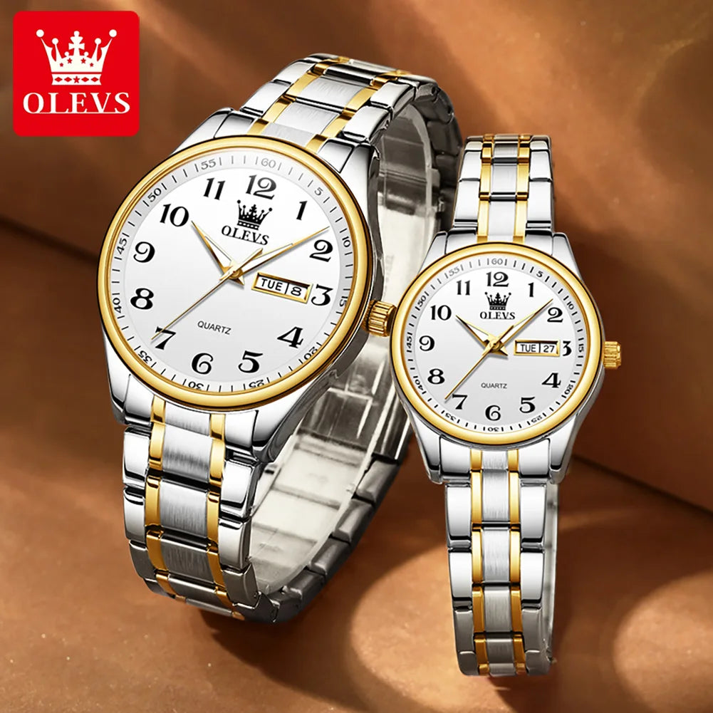 OLEVS Couple's Set Luminous Watches