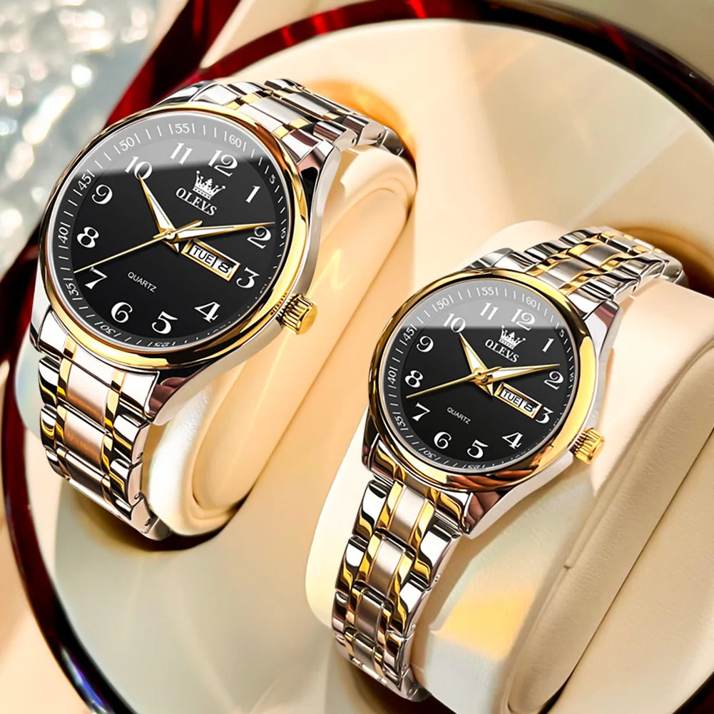 OLEVS Couple's Set Luminous Watches