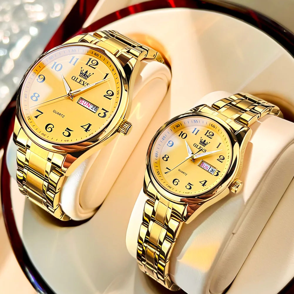 OLEVS Couple's Set Luminous Watches