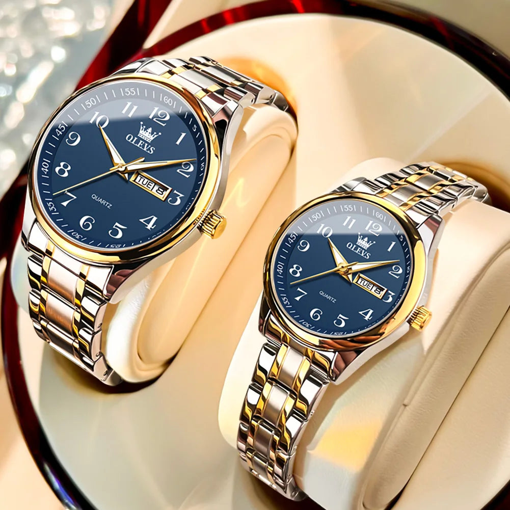 OLEVS Couple's Set Luminous Watches