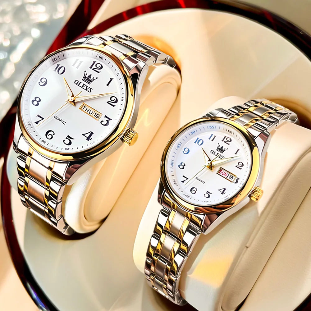 OLEVS Couple's Set Luminous Watches