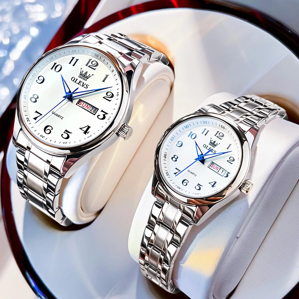 OLEVS Couple's Set Luminous Watches